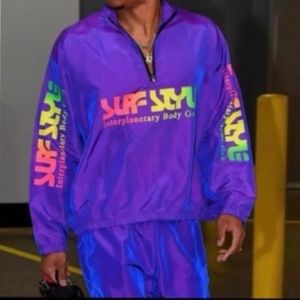 Unisex Urban Outfitters Exclusive Purple Surf Style Lightweight Jacket Small